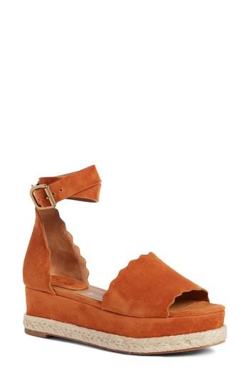 Women's Chloe Lauren Espadrille Wedge Sandal Us / 35eu - Brown