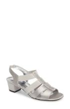 Women's David Tate Eve Embellished Sandal M - Metallic