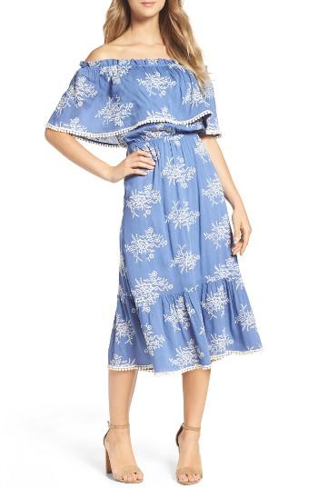 Women's Fraiche By J Off The Shoulder Midi Dress