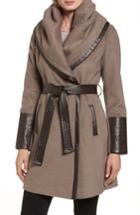 Women's Via Spiga Wool Blend Coat - Grey