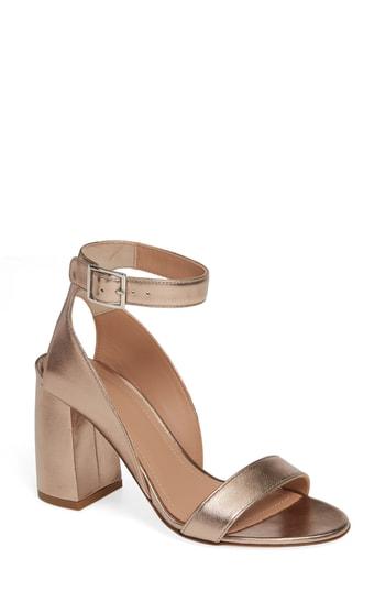 Women's Lewit Guilia Block Heel Sandal Us / 35eu - Metallic