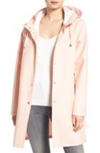 Women's Stutterheim Mosebacke Waterproof A-line Hooded Raincoat - Pink
