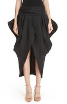 Women's Jacquemus La Jupe Ilha Wool Midi Skirt Us / 34 Fr - Black