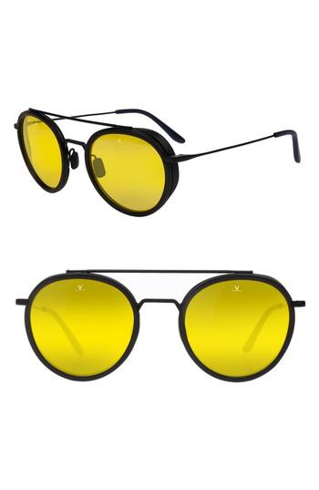 Men's Vuarnet Edge 52mm Round Sunglasses - Nightlynx