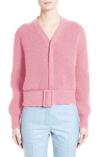 Women's Victoria Beckham Belted Wool Sweater
