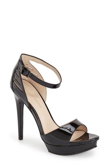 Women's Pelle Moda 'fenton' Ankle Strap Sandal M - Black