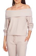 Women's 1.state Foldover Off Shoulder Top - Pink