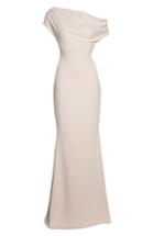 Women's Katie May One-shoulder Crepe Trumpet Gown - Pink