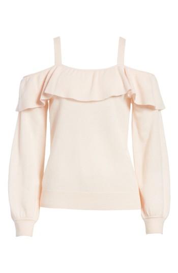 Women's Joie Delbin Shoulder Tie Cashmere Ruffle Sweater