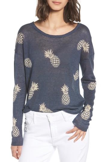 Women's Rails Perri Linen Sweater - Blue
