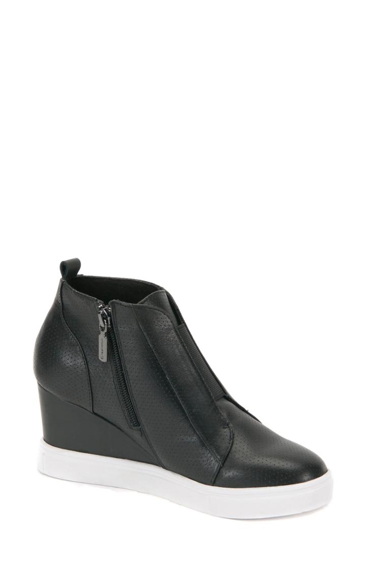Women's Blondo Gatsby Waterproof Wedge Bootie .5 M - Black