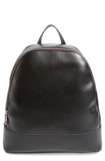 Sole Society Chester Faux Leather Backpack - Black