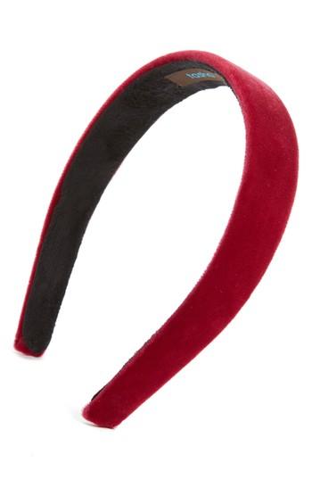 Tasha Velvet Headband, Size - Burgundy
