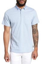 Men's Ted Baker London Bloc Apple Print Polo (xl) - Blue