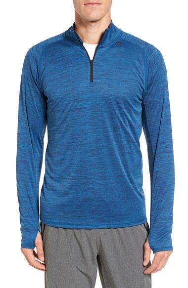Men's Zella Triplite Quarter Zip Pullover - Blue