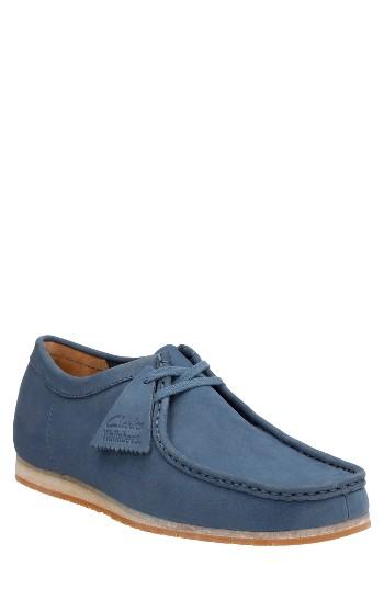 Men's Clarks Wallabee Step Moc Toe Lace-up Shoe M - Blue