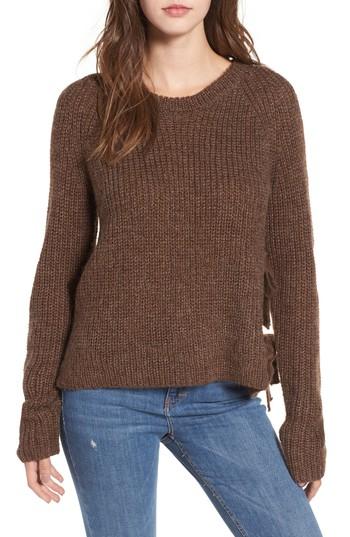 Women's Astr The Label Lexie Side Tie Sweater