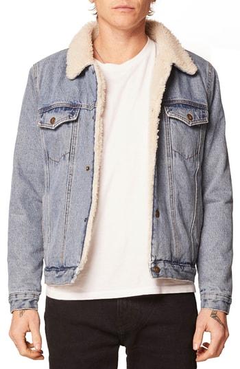 Men's Rolla's Lined Denim Jacket - Blue