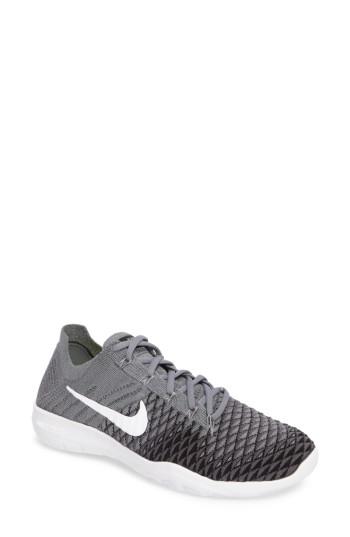 Women's Nike Free Tr Flyknit 2 Training Shoe M - Grey