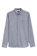 Men's Ted Baker London Kerr Slim Fit Dot Print Sport Shirt (xxl) - Blue
