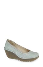 Women's Fly London Yoni Wedge Pump .5-8us / 38eu - Green