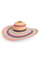 Women's Nordstrom Ombre Stripe Floppy Straw Hat -