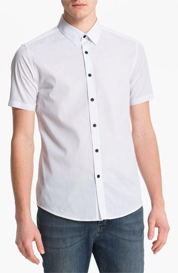 Topman Short Sleeve Sport Shirt White