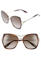 Women's Givenchy 7031/s Airy 55mm Oversized Sunglasses - Horn/ Gold