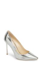Women's Jimmy Choo Romy Metallic Pointy Toe Pump Us / 34eu - Metallic