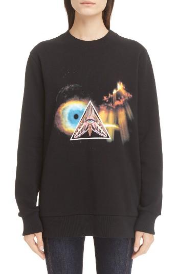 Women's Givenchy Apocalypse Print Cotton Sweatshirt