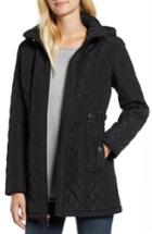 Women's Gallery Quilted Hooded Jacket - Black
