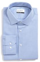 Men's Calibrate Trim Fit Non-iron Stretch Dress Shirt 32/33 - Blue