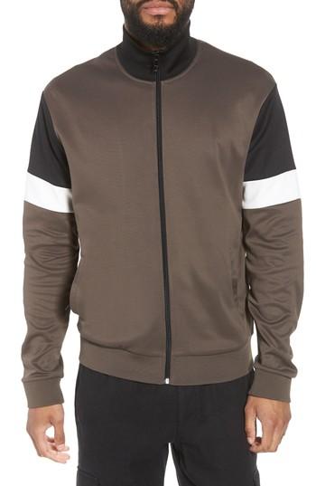 Men's Vince Colorblock Track Jacket - Green