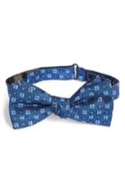 Men's The Tie Bar Steady Bloom Silk Bow Tie, Size - Blue