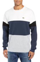 Men's Lacoste Regular Fit Colorblock Cotton Sweater (s) - Grey