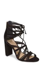 Women's Vince Camuto Mindie Ghillie Sandal M - Black