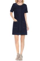 Women's Two By Vince Camuto Release Hem Denim Dress, Size - Blue