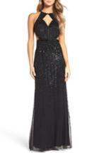 Women's Adrianna Papell Beaded Halter Gown