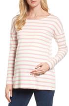 Women's Isabella Oliver Caia Stripe Maternity Top - Pink