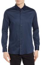 Men's Ted Baker London Crazee Slim Fit Stretch Sport Shirt (xl) - Blue