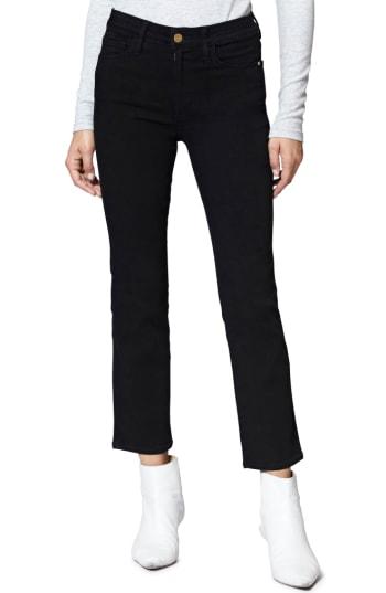 Women's Sanctuary Modern Crop Straight Leg Jeans - Black