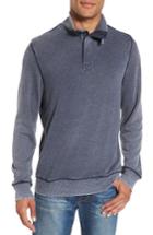 Men's Surfside Supply Burnout Quarter Zip Fleece Pullover - Blue