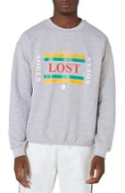 Men's Topman Lost Souls Graphic Sweatshirt - Grey