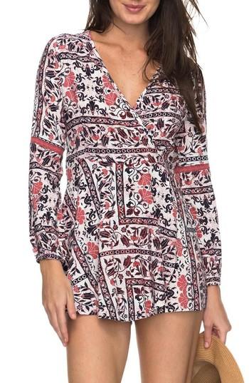 Women's Roxy Twilight Adventure Surplice Romper - White