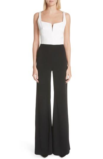 Women's Galvan Eclipse Satin & Matte Crepe Jumpsuit Us / 34 Fr - Black