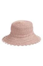 Women's Eric Javits Ibiza Squishee Bucket Hat - Pink