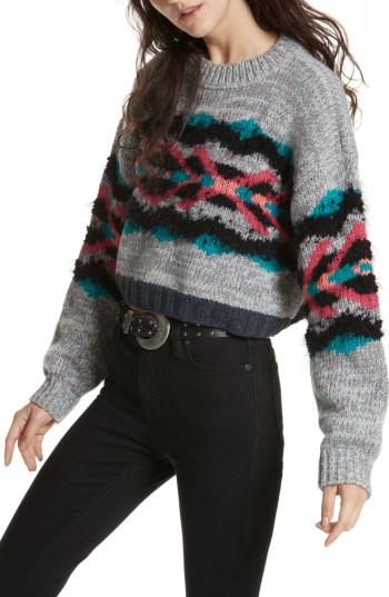 Women's Free People I Heart You Sweater - Grey