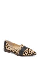 Women's Sole Society Edie Genuine Calf Hair Loafer M - Black