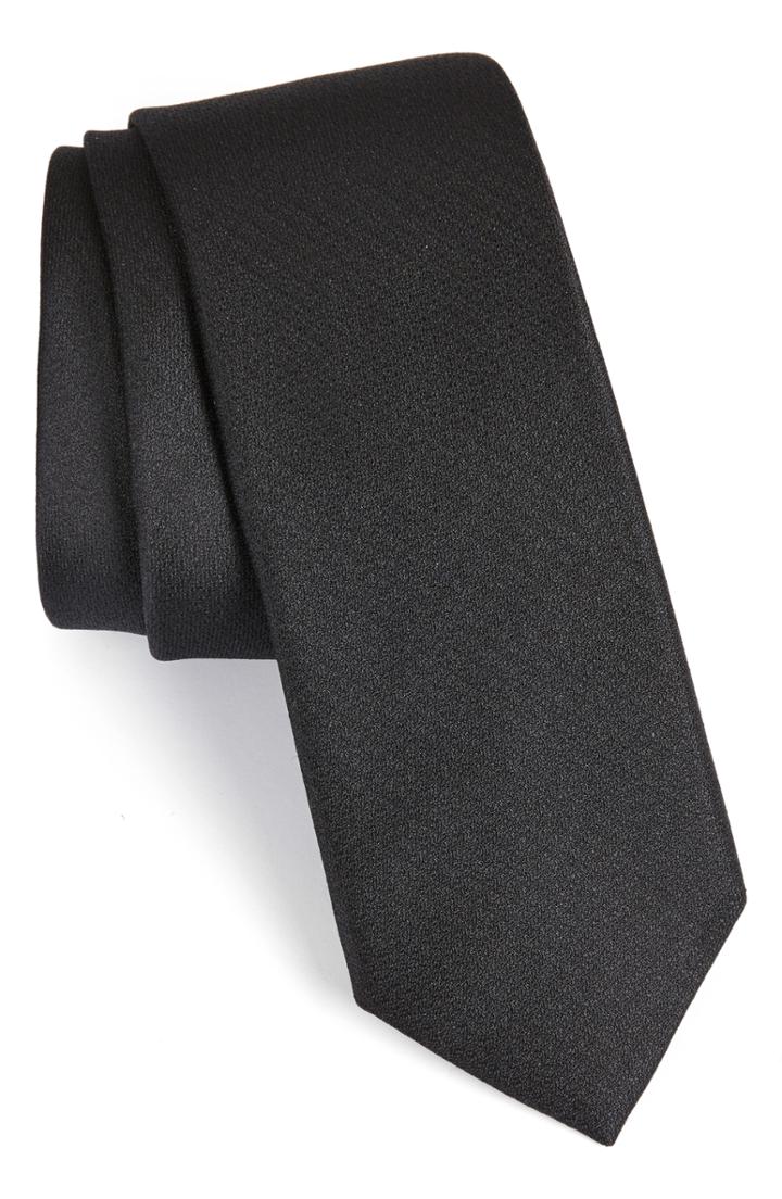 Men's Calibrate Clara Solid Silk Skinny Tie