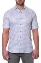 Men's Maceoo Fresh Jigsaw Slim Fit Sport Shirt (s) - White